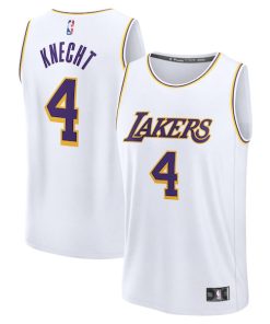 Dalton Knecht Los Angeles Lakers  Youth Fast Break Replica Player Jersey - Association Edition - White