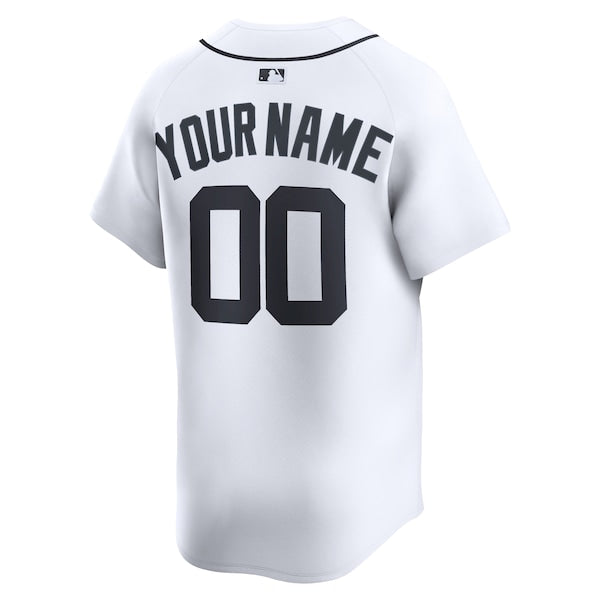 Detroit Tigers Nike Home Limited Custom Jersey - White - Image 3