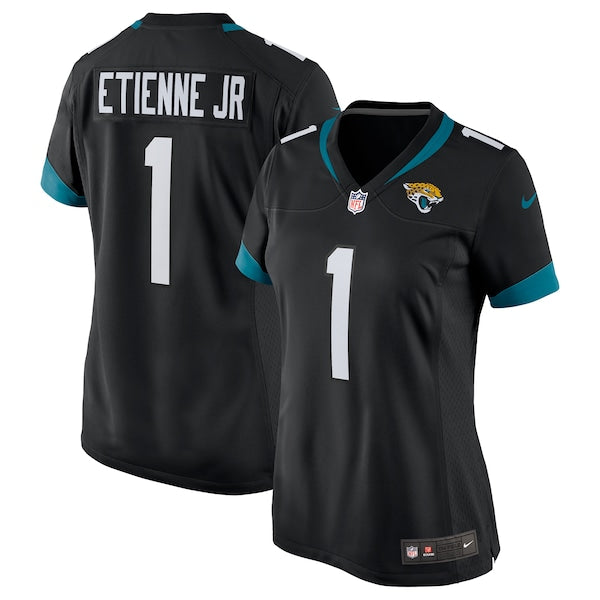Travis Etienne Jacksonville Jaguars Nike Women's Game Jersey - Black/Teal - Image 2