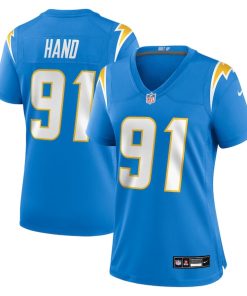 Da'Shawn Hand Los Angeles Chargers Nike Women's Team Game Jersey -  Powder Blue