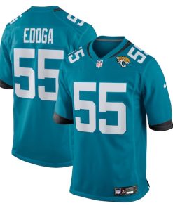 Chuma Edoga Jacksonville Jaguars Nike Team Game Jersey -  Teal
