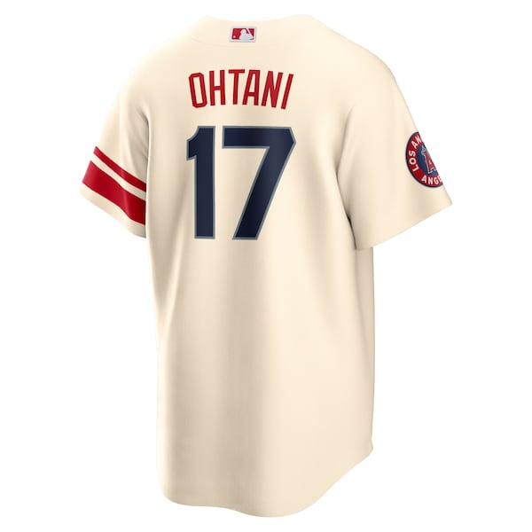 Shohei Ohtani Los Angeles Angels Nike 2022 City Connect Replica Player Jersey - Cream - Image 3