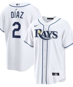 Yandy D¨ªaz Tampa Bay Rays Nike Home Replica Jersey - White