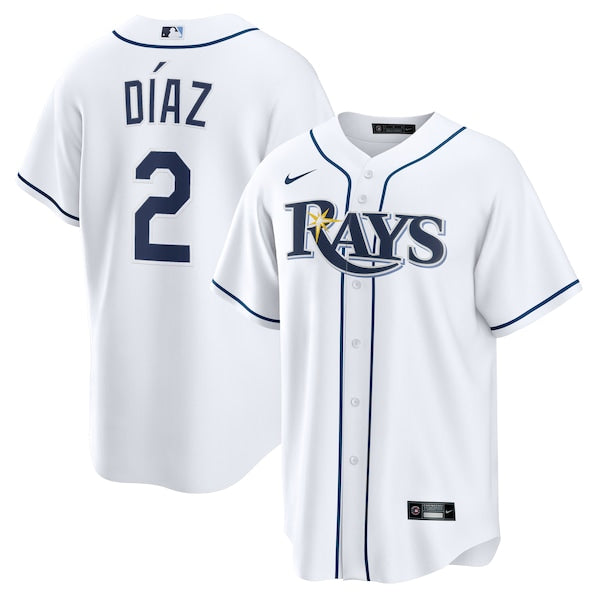 Yandy D¨ªaz Tampa Bay Rays Nike Home Replica Jersey - White