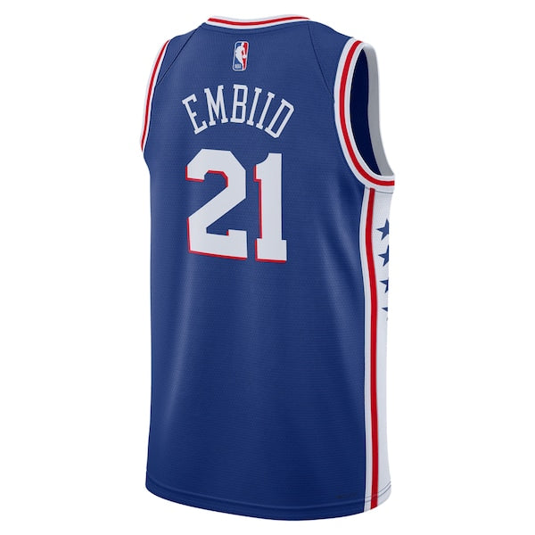 Joel Embiid Philadelphia 76ers Nike Unisex Swingman Jersey - Icon Edition - Royal/White - Image 4
