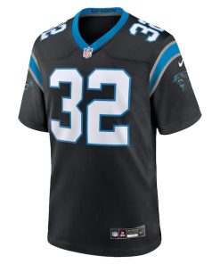 Alternative view of Trevin Wallace Carolina Panthers Nike Team Game Jersey -  Black