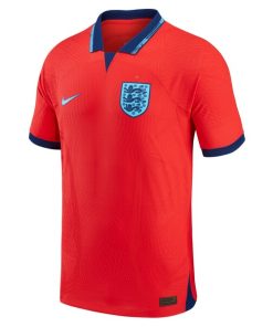 Alternative view of England National Team Nike 2022/23 Away Vapor Match Authentic Blank Jersey - Red