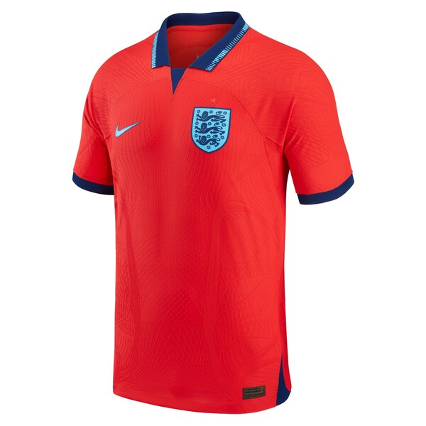 England National Team Nike 2022/23 Away Vapor Match Authentic Blank Jersey - Red - Image 2