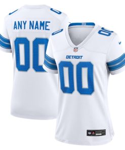 Detroit Lions Nike Women's Custom Game Jersey - White