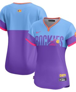 Colorado Rockies Nike Women's 2025 City Connect Limited Jersey - Purple/Light Blue