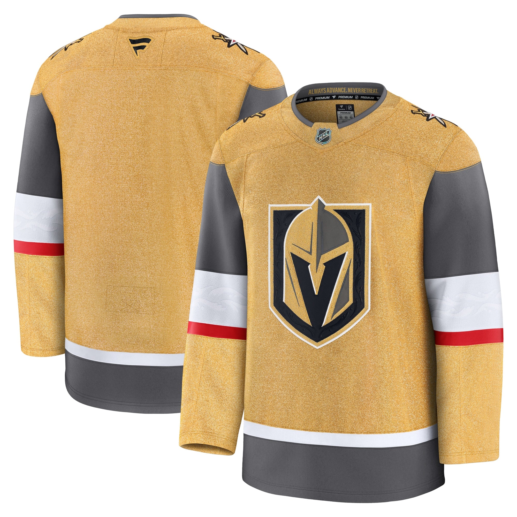 Vegas Golden Knights Alternate Premium Jersey - Gray/Gold/White - Image 7
