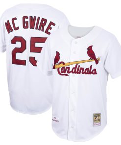 Mark McGwire St. Louis Cardinals 1998 Home Cooperstown Collection Baseball Jersey - White