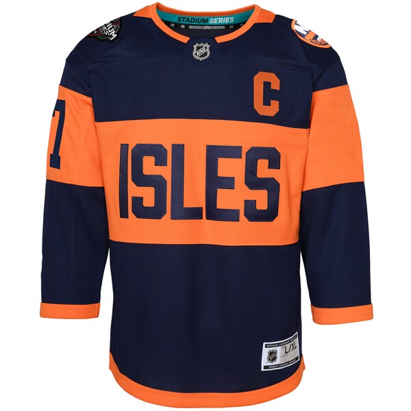 Anders Lee New York Islanders Youth 2024 NHL Stadium Series Premier Player Jersey?ยจC Navy - Image 2