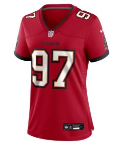 Alternative view of Adam Gotsis Tampa Bay Buccaneers Nike Women's Team Game Jersey -  Red
