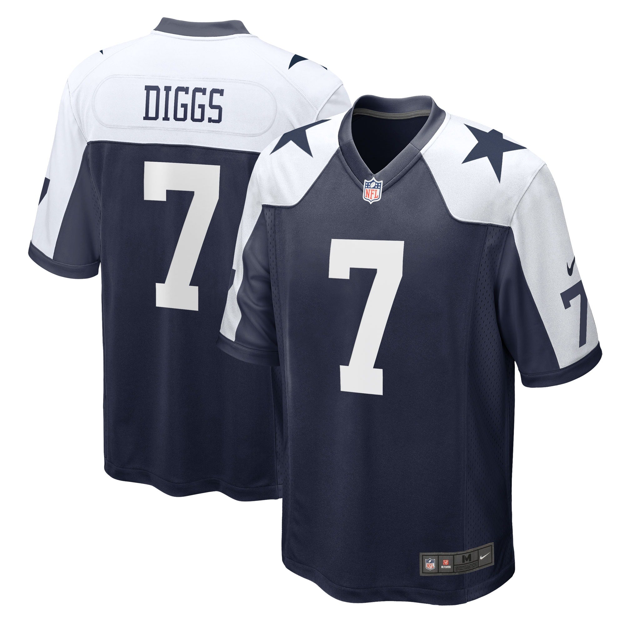 Trevon Diggs Dallas Cowboys Nike Alternate Game Jersey - White/Navy - Image 5