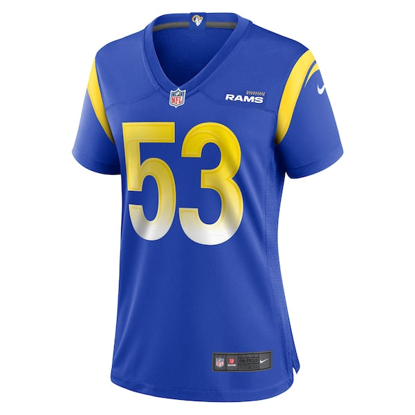 Ernest Jones Los Angeles Rams Nike Women's Team Game Player Jersey - Royal - Image 2