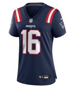 Alternative view of Tommy DeVito New England Patriots Nike Women's Team Game Jersey -  Navy