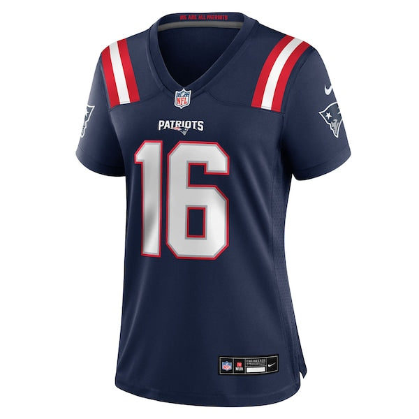 Tommy DeVito New England Patriots Nike Women's Team Game Jersey - Navy - Image 2
