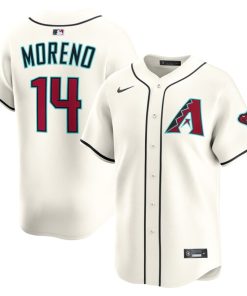 Gabriel Moreno Arizona Diamondbacks Nike Alternate Limited Player Jersey - Cream