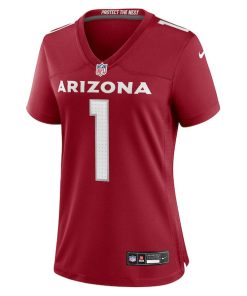 Alternative view of Number 1 Mom Arizona Cardinals Nike Women's Game Jersey - Cardinal
