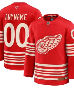 Detroit Red Wings  Centennial Premium Custom Jersey - Red