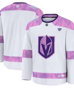 Vegas Golden Knights  2024 Hockey Fights Cancer Practice Jersey - White