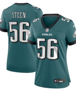 Tyler Steen Philadelphia Eagles Nike Women's Team Game Jersey - Midnight Green