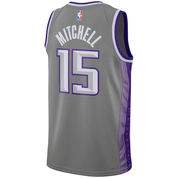 Davion Mitchell Sacramento Kings Nike Unisex 2022/23 Swingman Jersey - City Edition - Anthracite - Image 3