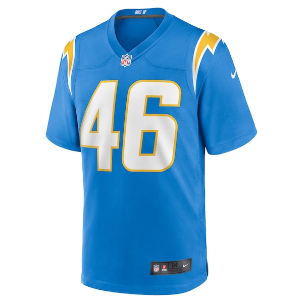 Praise Olatoke Los Angeles Chargers Nike Team Game Jersey - Powder Blue - Image 2