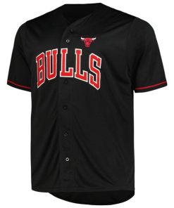 Alternative view of Chicago Bulls Profile Big & Tall Pop Jersey - Black
