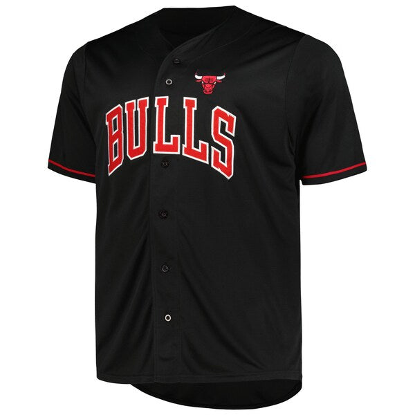 Chicago Bulls Profile Big & Tall Pop Jersey - Black - Image 2