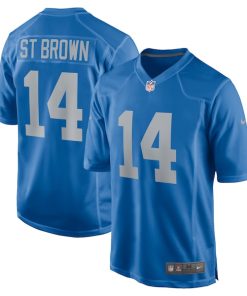 Amon-Ra St. Brown Detroit Lions Nike Player Game Jersey - Blue