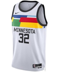 Alternative view of Karl-Anthony Towns Minnesota Timberwolves Nike Unisex 2022/23 Swingman Jersey - City Edition - White