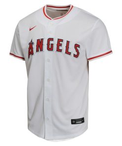 Alternative view of Travis d'Arnaud Los Angeles Angels Nike Youth Home Game Player Jersey - White