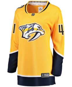 Alternative view of Nicolas Hague Nashville Predators  Women's Home Breakaway Jersey - Gold
