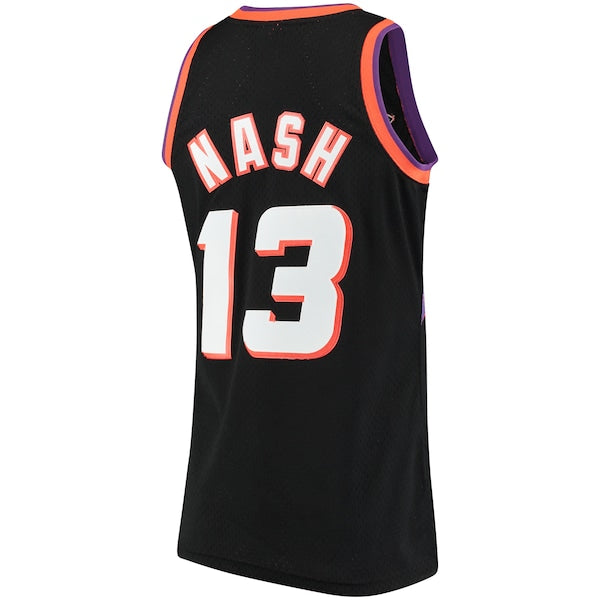 Steve Nash Phoenix Suns 1996/97 Hardwood Classics Swingman Jersey - Black - Image 3
