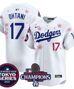 Shohei Ohtani Los Angeles Dodgers Nike 2024 Tokyo Series & World Champions Vapor Premier Limited Jersey - White