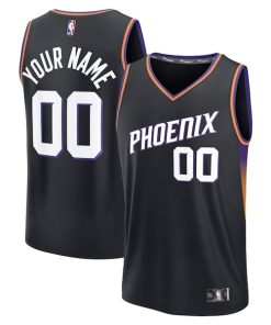 Phoenix Suns  Youth Fastbreak Custom Jersey - Statement Edition - Black/White/Purple