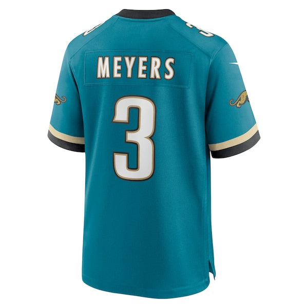 Jakobi Meyers Jacksonville Jaguars Nike Alternate 2 Prowler Throwback Game Jersey - Teal - Image 5