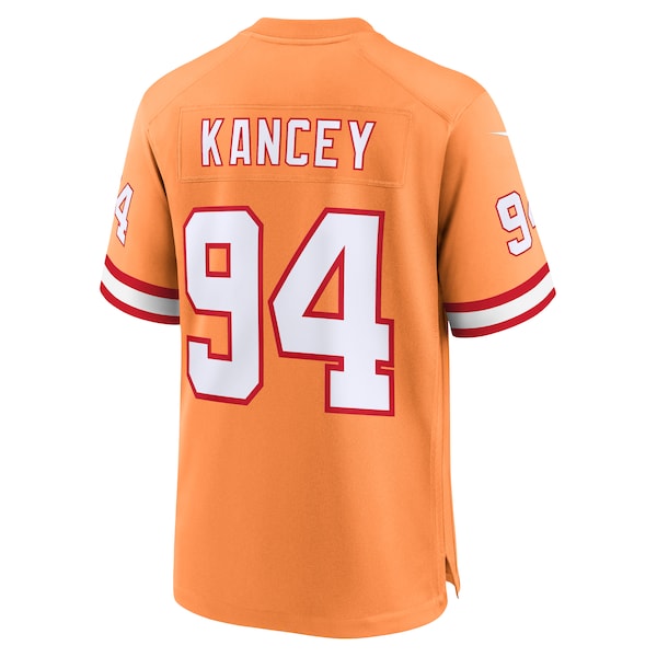 Calijah Kancey Tampa Bay Buccaneers Nike Alternate Team Game Jersey - Orange/White - Image 4