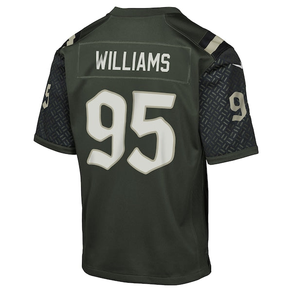 Quinnen Williams New York Jets Nike Youth 2025 Rivalries Collection Game Jersey - Gotham Green - Image 3