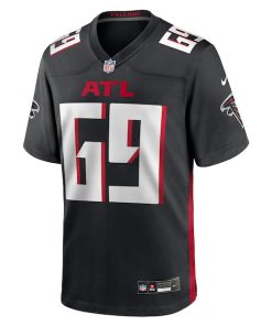Alternative view of Jack Nelson Atlanta Falcons Nike Team Game Jersey -  Black