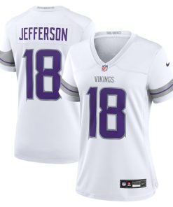 Justin Jefferson Minnesota Vikings Nike Women's Alternate Game Player Jersey - White