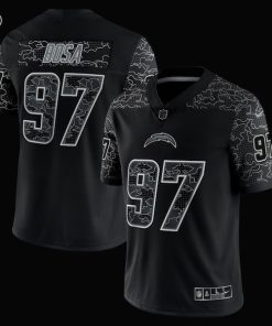Alternative view of Joey Bosa Los Angeles Chargers Nike RFLCTV Limited Jersey - Black