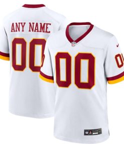 Alternative view of Men's Nike Washington Commanders Game Super Bowl Era Custom Jersey- White/Burgundy