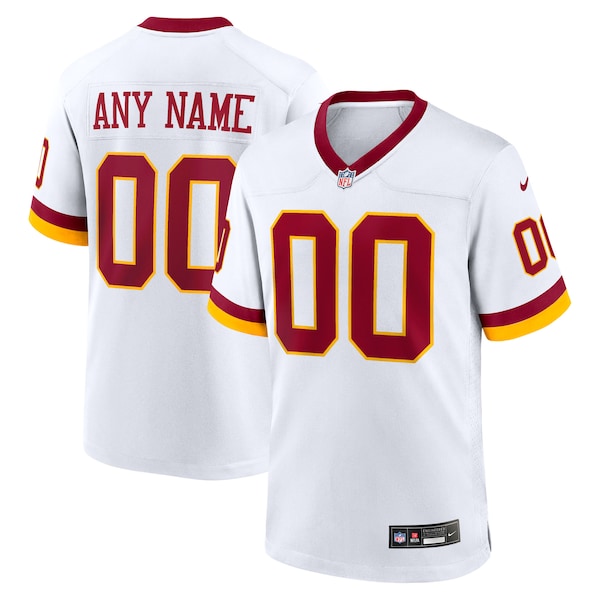 Men's Nike Washington Commanders Game Super Bowl Era Custom Jersey- White/Burgundy - Image 2