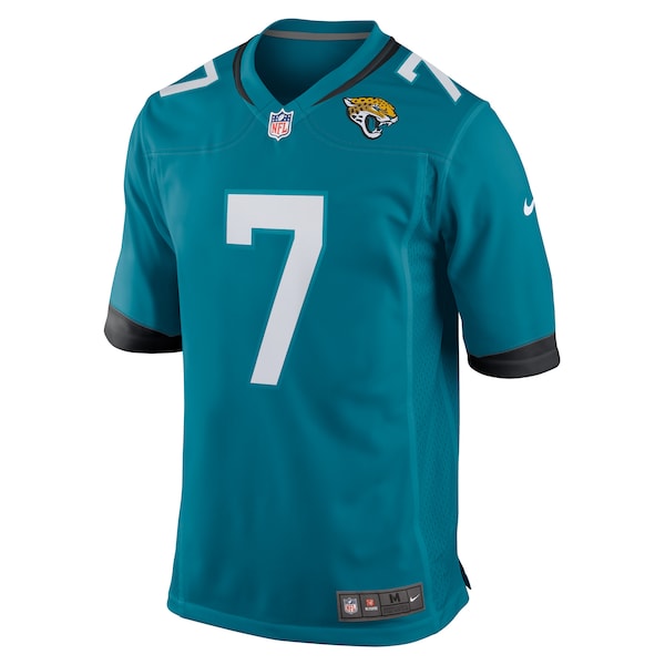 Byron Leftwich Jacksonville Jaguars Nike Retired Player Game Jersey - Teal/White - Image 3