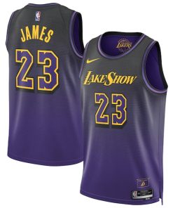 LeBron James Los Angeles Lakers Nike Unisex 2024/25 Swingman Player Jersey - City Edition - Purple