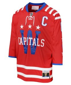 Alternative view of Alexander Ovechkin Washington Capitals Youth 2015 Blue Line Player Jersey - Red