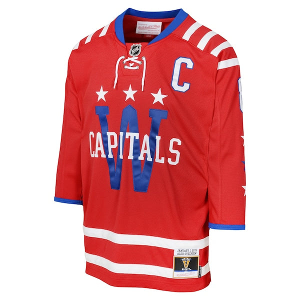 Alexander Ovechkin Washington Capitals Youth 2015 Blue Line Player Jersey - Red - Image 2
